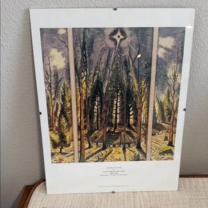 Glory To God 11”x14” Watercolor print by Charles Ephraim Burchfield and Frame